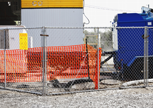 Temporary fencing for construction sites