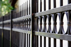 Custom metal fence design in Manassas